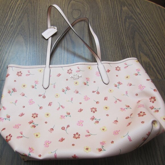 Coach Handbags - Coach City Tote With Mystical Floral Print in Faded Blush Multi